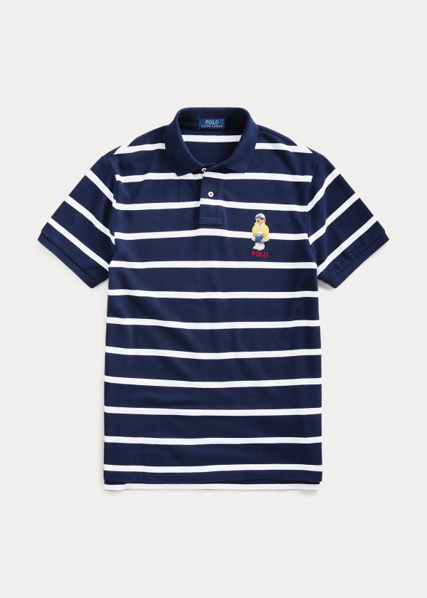 Polo Ralph Lauren Custom Slim CP-93 Bear Polo Herre Danmark (CGNTV5019)